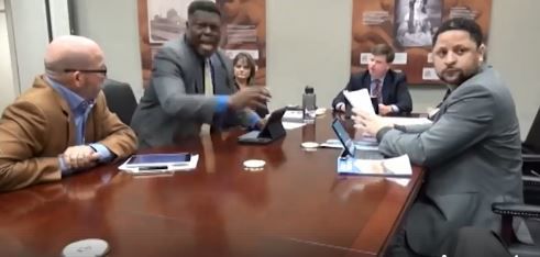 Councilman Ben Little erupts during work session